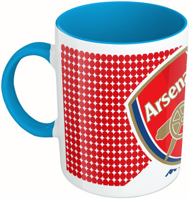 

MiiCreations Printed Two Tone Blue And White Arsenal Club Ceramic Mug(325 ml)