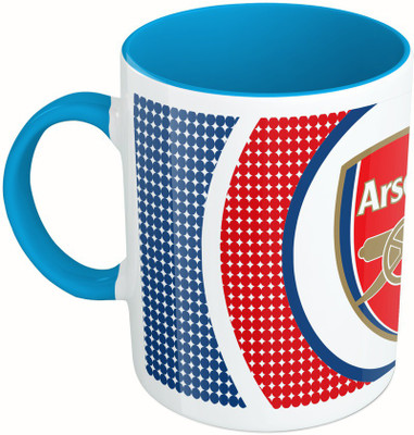 

MiiCreations Printed Two Tone Blue And White Arsenal Ceramic Mug(325 ml)