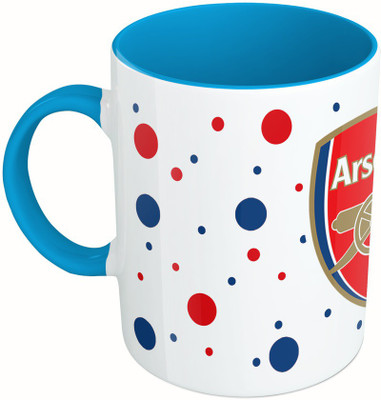 

MiiCreations Printed Two Tone Blue And White Football Team Ceramic Mug(325 ml)