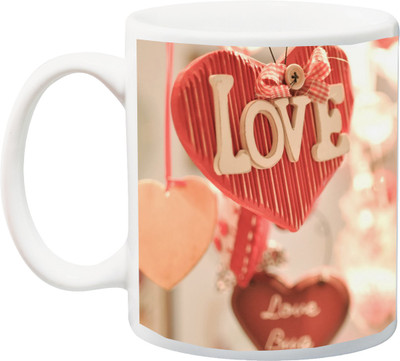 

ME&YOU Gift for Husband/Wife/Girlfriend/Boyfriend/Lover;"Love Beautiful HD printed Ceramic Mug(325 ml), Multicolor