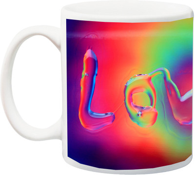 

ME&YOU Gift for Husband/Wife/Girlfriend/Boyfriend/Lover;"Love Beautiful Colorfull HD printed Ceramic Mug(325 ml), Multicolor