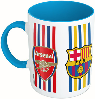 

MiiCreations Printed Two Tone Blue And White Football Clubs Ceramic Mug(325 ml)