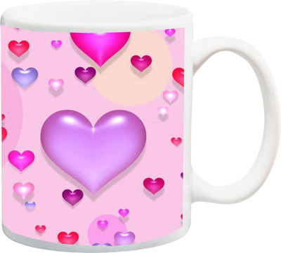 

ME&YOU Beautiful Special Love Fantastic color HD printed Ceramic Mug(325 ml), Multicolor