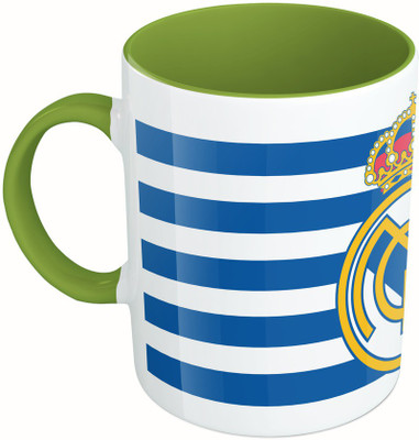 

MiiCreations Printed Two Tone Green And White Real Madrid C.F. Ceramic Mug(325 ml)