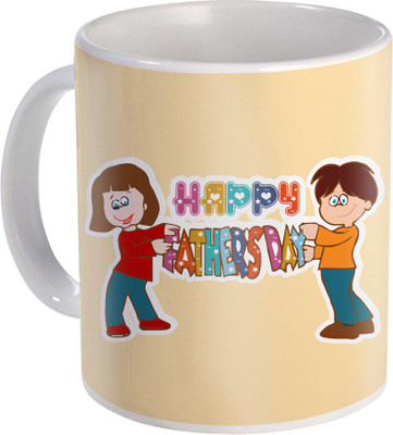 

SKY TRENDS Gift For Fathers Day In Coffee His Anniversary/Birthday Present JSD-026 Ceramic Mug(350 ml), Multicolor