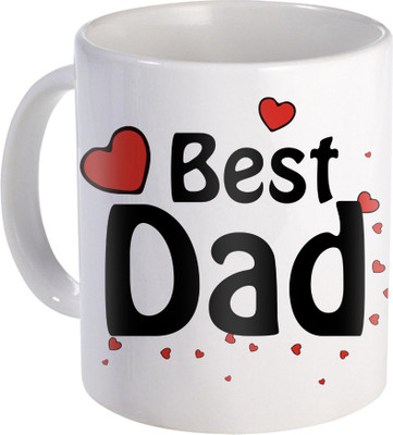 

SKY TRENDS Gift For Fathers Day In Coffee His Anniversary/Birthday Present JSD-014 Ceramic Mug(350 ml), Multicolor