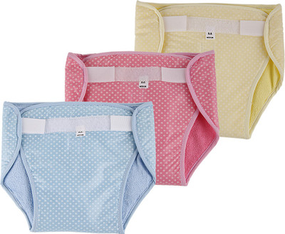 

MomToBe Reusable Cloth Diaper for Newborns/Infants, Pack of 3, Multicolor