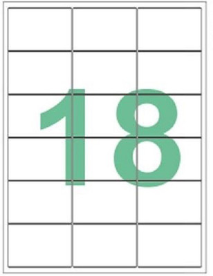 

Desmat A4 sheet 18 label and sticker Self-adhesive Paper Label(White)