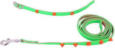 

SRI imported High Quality Collar And Leash Set For Small Puppy/Cat 127 cm Dog Cord Leash(Green)