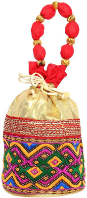 

Bagaholics Ethnic Silk Potli Batwa Potli(Multicolor)