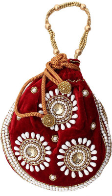 

Bagaholics Ethnic Velvet Potli Batwa Potli(Multicolor)
