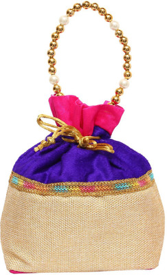 

Bagaholics Ethnic Silk Potli Batwa Potli(Multicolor)