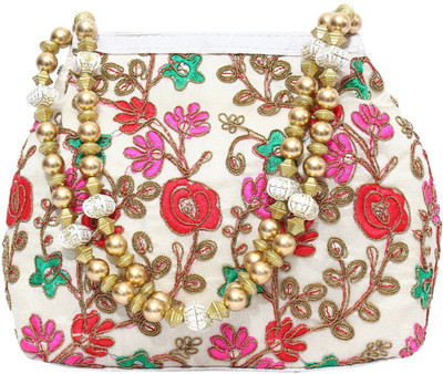 

Bagaholics Ethnic Silk Potli Batwa Potli(Multicolor)