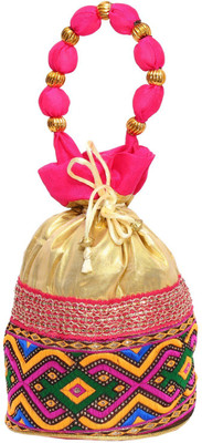 

Bagaholics Ethnic Silk Potli Batwa Potli(Multicolor)