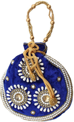 

Bagaholics Ethnic Velvet Potli Batwa Potli(Multicolor)