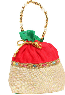 

Bagaholics Ethnic Silk Potli Batwa Potli(Multicolor)