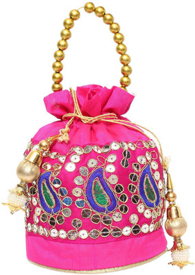 

Bagaholics Ethnic Silk Potli Batwa Potli(Multicolor)