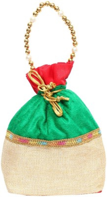 

Bagaholics Ethnic Silk Potli Batwa Potli(Multicolor)