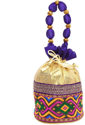 

Bagaholics Ethnic Silk Potli Batwa Potli(Multicolor)