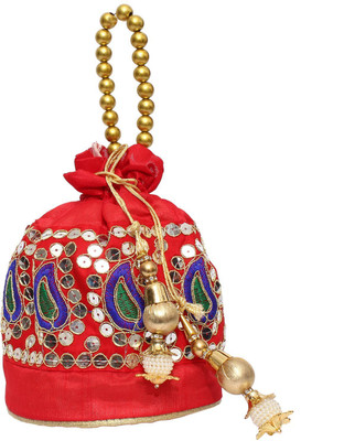 

Bagaholics Ethnic Silk Potli Batwa Potli(Multicolor)