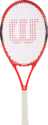 

Wilson Federer 100 Red, White Strung Tennis Racquet(4 3/8 inch, 305 g)