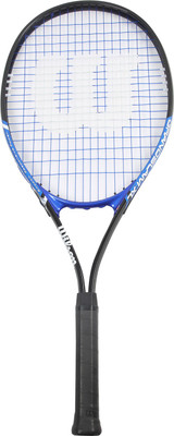 

Wilson Grand Slam Black, Blue Strung Tennis Racquet(G2 - 4 1/4 Inches, 270 g)