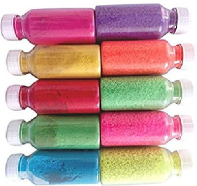 

Vardhman Pack of 10 Rangoli Powder(Multicolor)