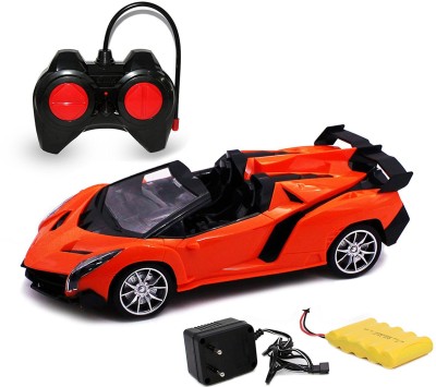 

Smiles Creation Smiles Creation Rechargeable Battery Operated with 1:16 Scale Famous Sports Racing Car and Light Toys for Kids(Orange)