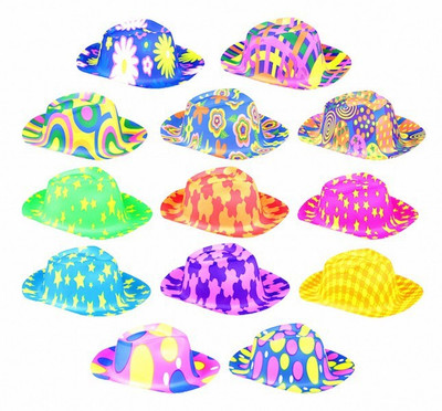 

Funcart Funcart cowboy plastic design hats (pack of 6)
