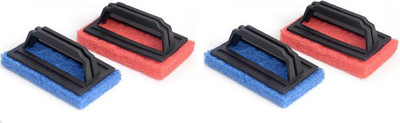 

Bajrang Tile cleaning multipurpose scrubber Brush with handle(04 pcs.) Scrub Pad(Medium, Pack of 4)