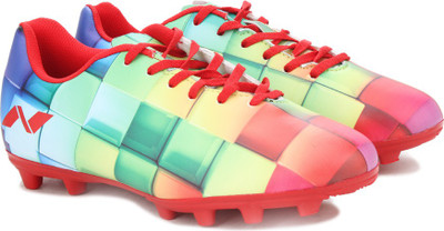 

Nivia Football Shoes For Men(Red, Green/red