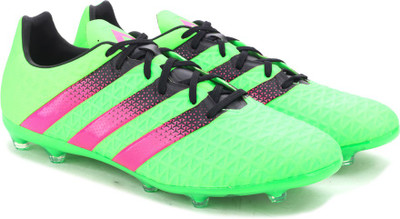 

ADIDAS ACE 16.2 FG/AG Men Football Shoes For Men(Multicolor, Sgreen/shopin/cblack