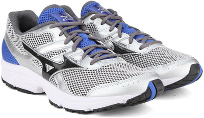 Mizuno MIZUNO SPARK Running Shoes For Men(Black, Silver, Silver / black / dazzling blue
