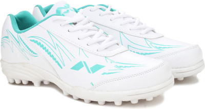 

Nivia Mitch Cricket Shoes For Men(White, Turquise