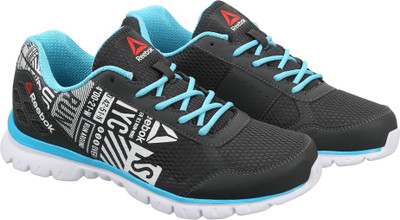 

REEBOK RUN VOYAGER Running Shoes For Women(Blue, White, Black, Gravel/crisp blue/wht/blk