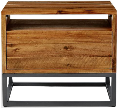 

WOOD CREATION Engineered Wood Side Table(Finish Color - Walnut)