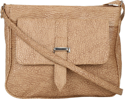 

MTE Girls Casual Beige Leatherette Sling Bag