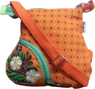 

Fly Angels Girls Casual Multicolor Canvas Sling Bag