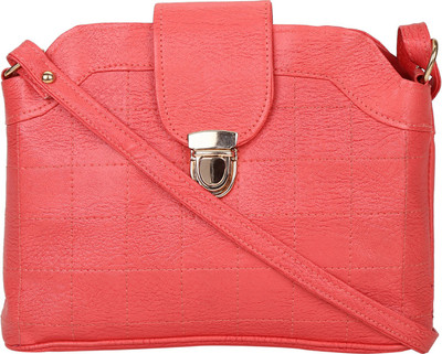 

MTE Girls Casual Pink Leatherette Sling Bag