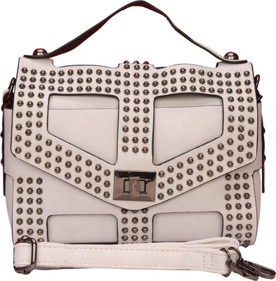 Indiana Fashion Girls Casual White PU Sling Bag