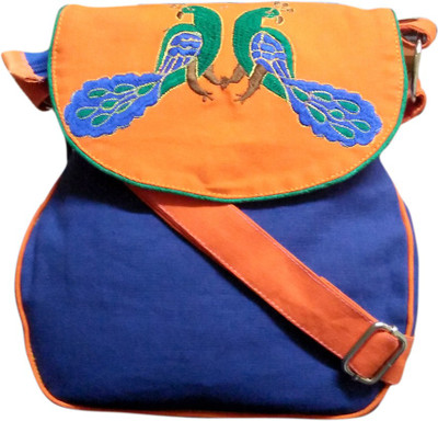 

Fly Angels Girls Casual Multicolor Canvas Shoulder Bag