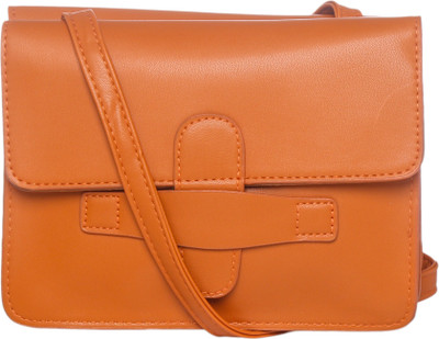 MONOKROME NEW YORK Women Formal Tan PU Sling Bag