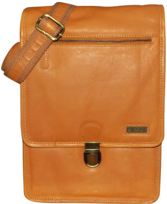 

Kan Men & Women Formal Tan Genuine Leather Shoulder Bag