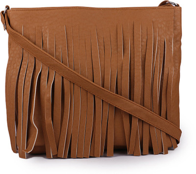 

SKMARTS Women Brown PU Sling Bag