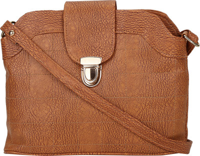 

MTE Girls Casual Beige Leatherette Sling Bag