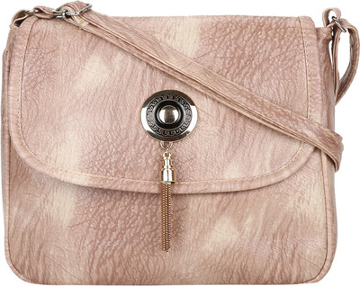 

MTE Girls Casual Beige Leatherette Sling Bag