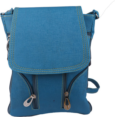 

STYLEFASHION Girls Casual Blue PU Sling Bag
