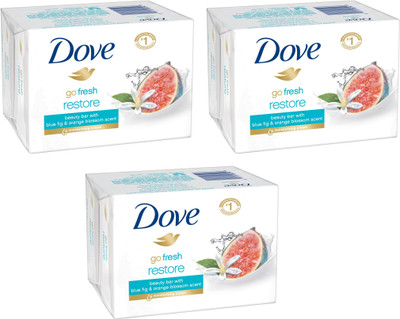 

Dove Blue Fig and Orange Blossom Scent (Pack of 3)(135 g, Pack of 3)