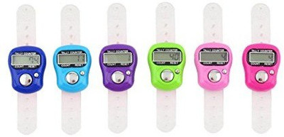 

Swarish High Quality Finger Watch Digital Tally Counter(Multicolor Pack of 6)