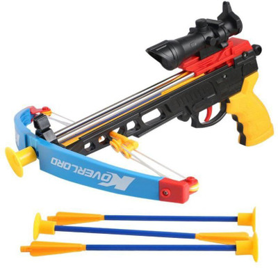 

HALO NATION Mini 2.5 Ft Crossbow Toy With Safe Suction Dart Arrows(Multicolor)